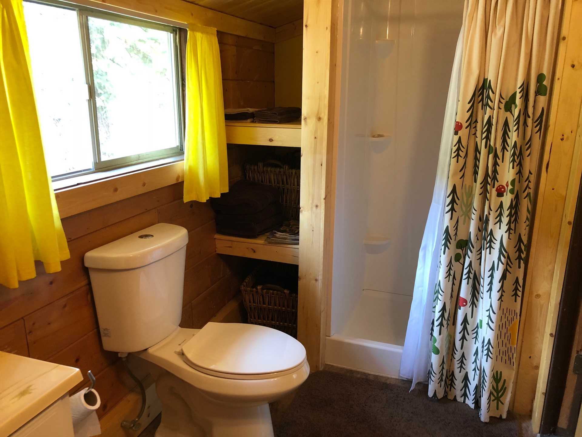 Newly Remodeled Bathroom with Shower