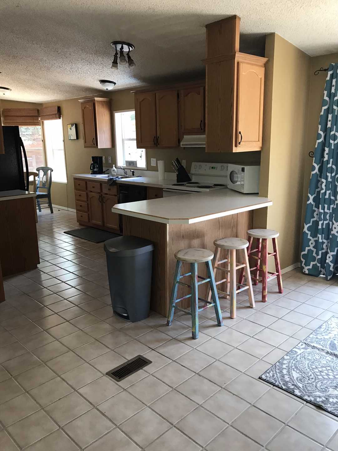 Kitchen with Bar Eating Area