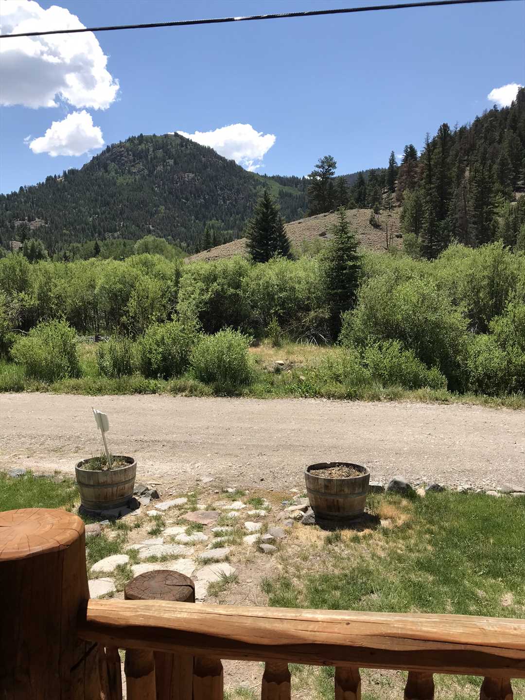View From Front Porch of Cabin