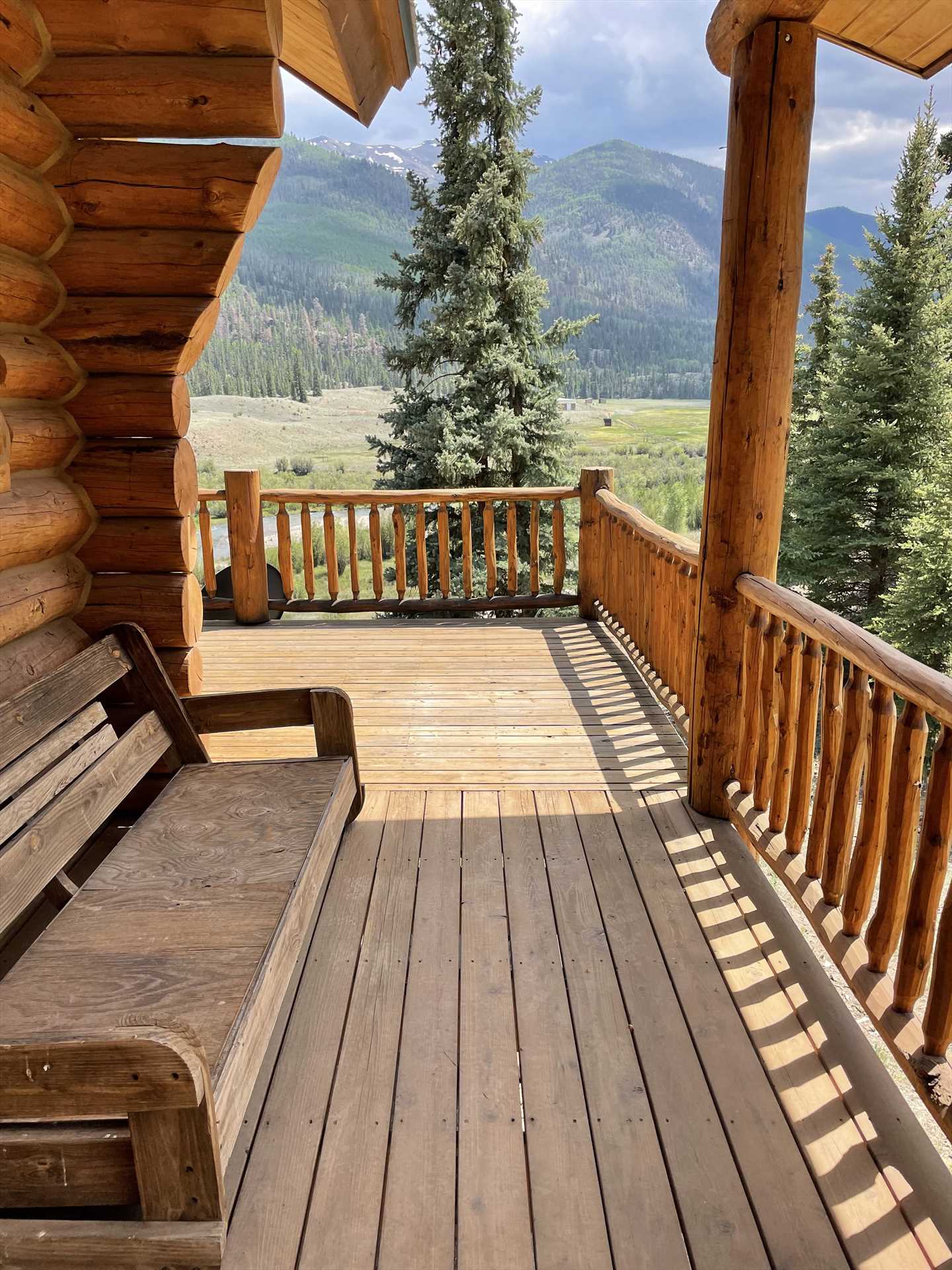 Deck on the South Side of Cabin